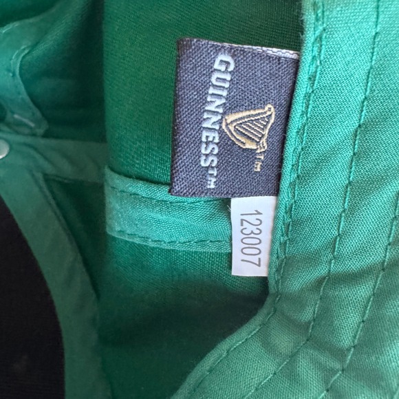 NWT Guinness Baseball Cap Dublin Ireland Adjustable Harp Logo Hat St. Pattys - Picture 6 of 8